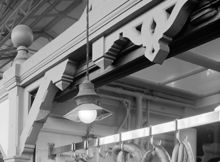 Hötorgshallen. Byggnadsdetaljer vid S. Samuelssons köttbutik i saluhallen