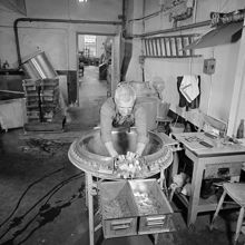 Kungliga Myntet. Arbete i myntverkstaden