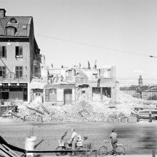 Hornsgatan 20-24 under rivning