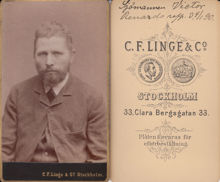 Fotografi på en sjöman utan identitet 1890