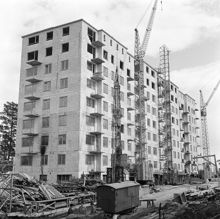 Filipstadsbacken. Flerfamiljshus byggs i Stockholms sydligaste stadsdel