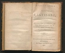 "Stockholms beständige vägvisare" – bok med tre kartor 1819-1820
