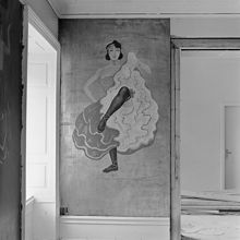 Mosebacke teatercafé. Målning av Kurt Jungstedt, 1920-tal