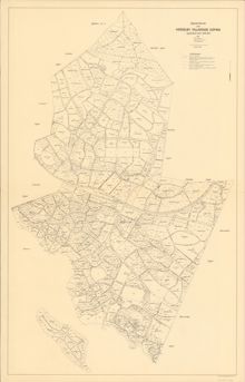 Registerkarta över Hässelby Villastads köping 1930-1931, tryckt 1940