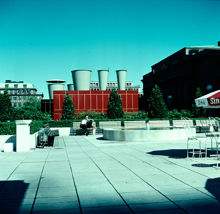 Takterrassen vid Hötorget. Vy åt norr