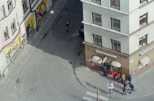Början av Bondegatan (från Götgatan) sedd från dåvarande Skattehusets tak