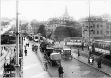 Slussbron 1925, från Karl Johans torg
