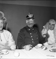 Luciafest i busshallen i Hornsberg 1950