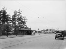 Dalarövägen, hållplats för spårvagnar