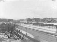 Strandvägen med Djurgården i bakgrunden