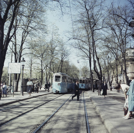 Spårvagnshållplats i Kungsträdgården
