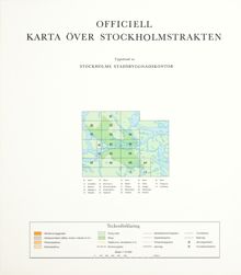 1996 års "Officiell karta över Stockholmstrakten", samlingspost 16 blad