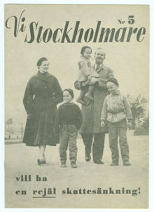 Vi Stockholmare vill ha en rejäl skattesänkning!