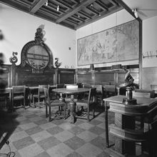 Stureplan 6. Restaurang Sturehof. Målning av Torsten Palm