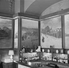 Götgatan 72. Restaurang Druvan. Väggmålningar
