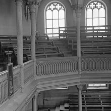 Blasieholmskyrkan. Interiör. Kyrkan revs 1964