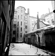 Jungfrugatan 10. Gården mot norr