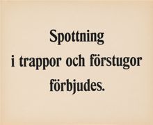 Personalmeddelande Slakthuset: "Spottning i trappor och förstugor förbjudes"