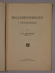 Reglementeringen i Stockholm