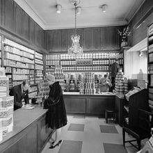Arvid Nordqvists butik, interiör. Birger Jarlsgatan 24