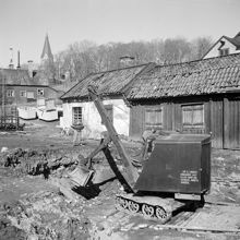 Grävning vid Malmgårdsvägen 63