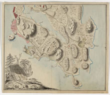 HK 1:4. Karta över Djurgården från år 1801