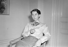Tove Jansson, finlandssvensk författare. Barnbokspristagare av Svenska Dagbladets litteraturpris 1952