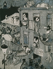 Minne från 1898. Bostadsbristen