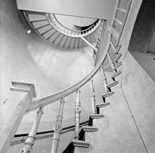 Blasieholmskyrkan, interiör. Kyrkan revs 1964