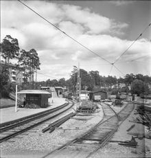 Bygge av tunnelbanestation Slakthuset
