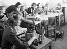 Kursverksamhet vid Stockholms Högskola 1951. Skulptering i lera