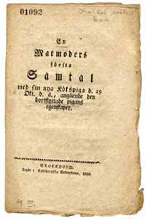 Samtal i textform.