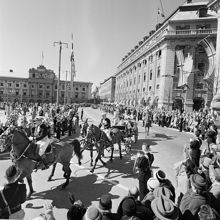 Kortege på Gustav Adolfs Torg