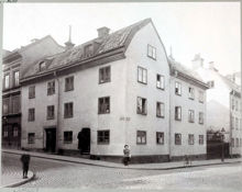 Hörnet av David Bagares Gata 18 och Regeringsgatan 85