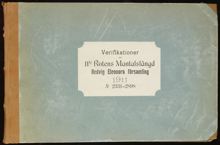 Mantalsskrivning och bostadsräkning, huvudförteckning över fastigheten Kronkvarnen 32 år 1911
