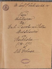 Erich Lassota von Steblaus Stockholmsbeskrivning 1593 
