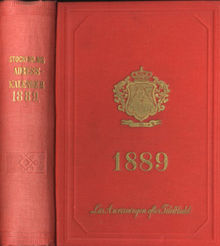 Stockholms adresskalender 1889