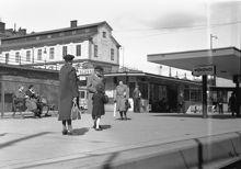 Station Slussen. Ombyggnad till tunnelbana. Motiv från plattformen.