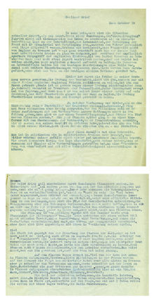 Berliner Brief. Rapport av Ludvig Lewy i slutet av oktober 1939