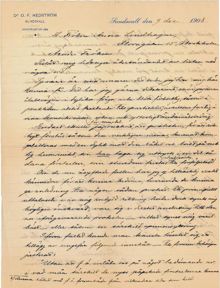 Sundsvallsbo vill protestera mot missbruk av yttrandefriheten 1908