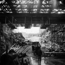 Byggnation av tunnelbanan.