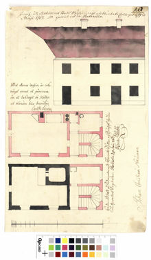 Bygglovshandling för fastighet i kvarteret Tegelviken Mindre 1767