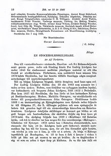 En Stockholmsskildrare / Alf Nordström