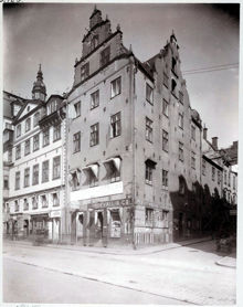 Hörnhuset Kornhamnstorg 53 och Funckens Gränd