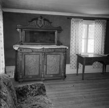 Interiör från bostadrum i Anneboda gård.