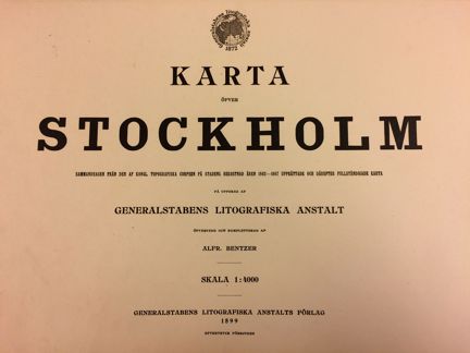 Karta i färg där flera kartblad digitalt sammanfogats till en bild