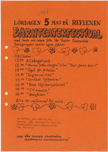 Barnteaterfestival, Skarpnäcks kulturkommitté 1984