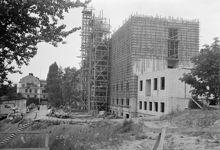 Stockholms Läns centrallasarett (Mörby lasarett). Byggnation av en kvinnoklinik