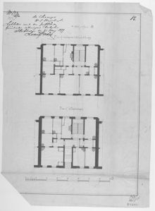 Underlag för bygglov år 1879, fastigheten Höjden 1,2