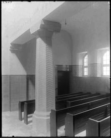 Detalj av aulan i Östermalms läroverk, Karlavägen 47-49